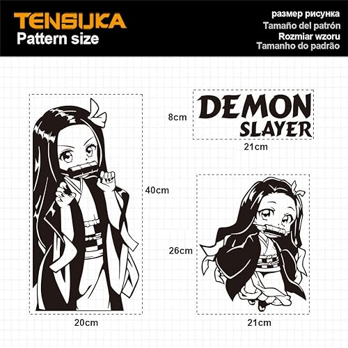 Miniatura 3 de Calcomanías de anime para carcasa de policarbonato de vidrio calcomanías de decoración de dibujos animados para piel de chasis de computadora