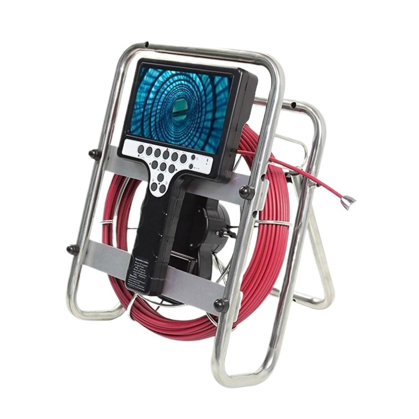 Caméra d'inspection des canalisations Caméra Vidéo D'inspection D'égout DVR De Compteur De Compteur Étanche De 20 M Caméra Endoscopique Caméra Endoscopique Avec Récepteur 512 Hz(20m,7mm Cable 512Self