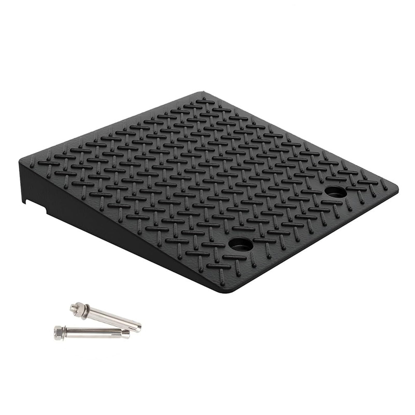 Rubber Threshold Ramps - Rubber Kerb Ramp Non-slip Wheelchair Ramp Door Step Ramp(50 * 32 * 9cm)