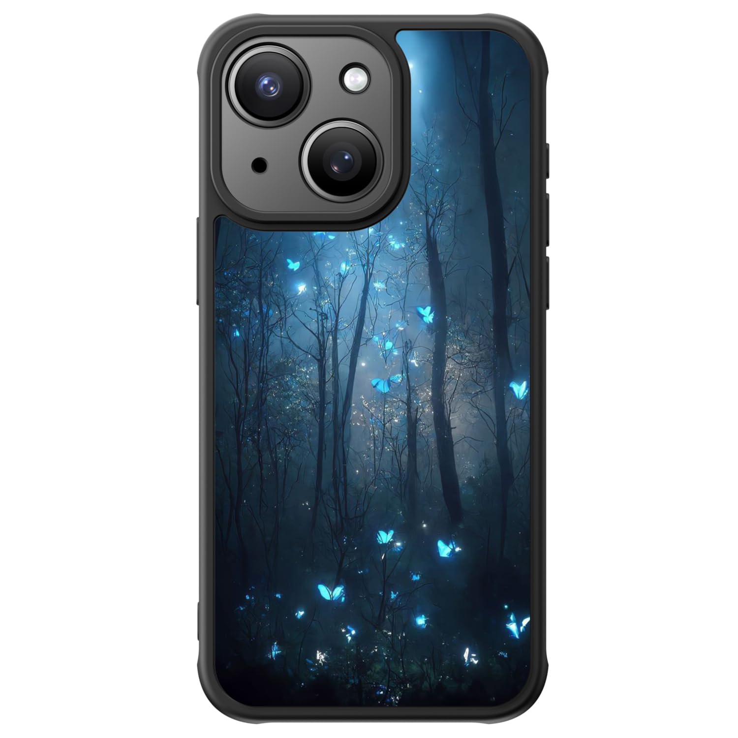 FUNMIKO Cute iPhone 15 Phone Case Wireless Charging & Military-Grade Protection - Trendy Wildflower Design for Women Girls, Matte Cover with