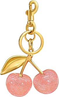 Cherry Keychain & Bag Charm - Cute Cherry Accessories for Women - Gift