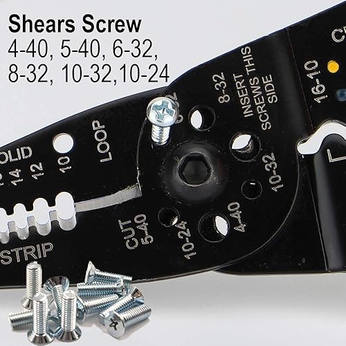 Miniatura 6 de Dowell - Cortador de alambre para pelar cables multifunción 8 pulgadas 10-22 AWG