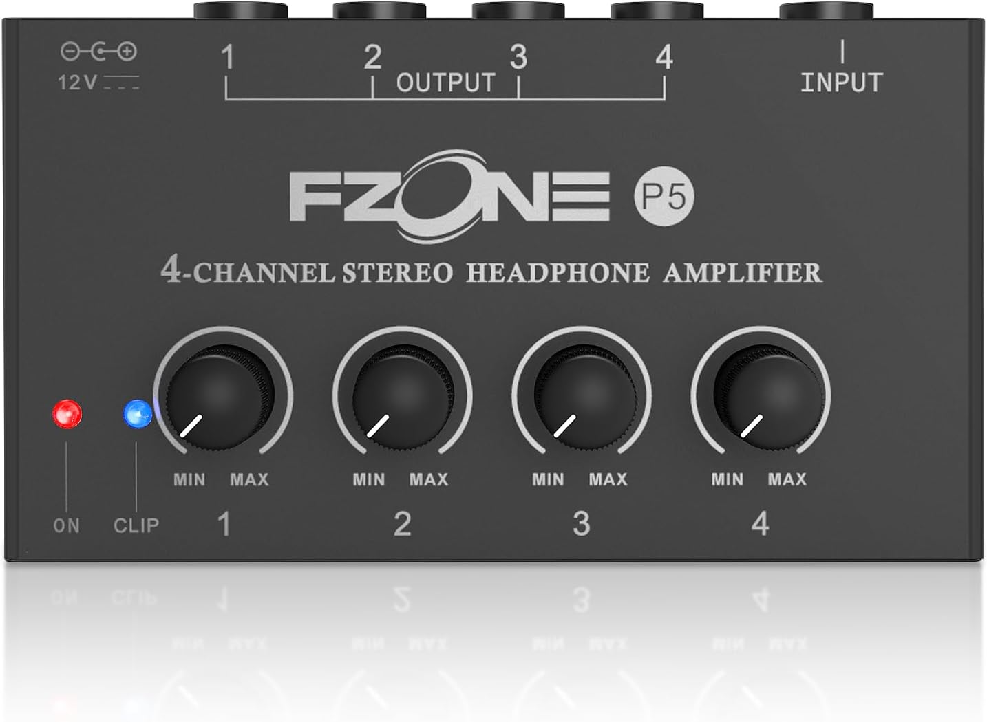 FZONE 4-Channel Stereo Headphone Amp Portable Headphone Amplifier with Higher-Fidelity Sound