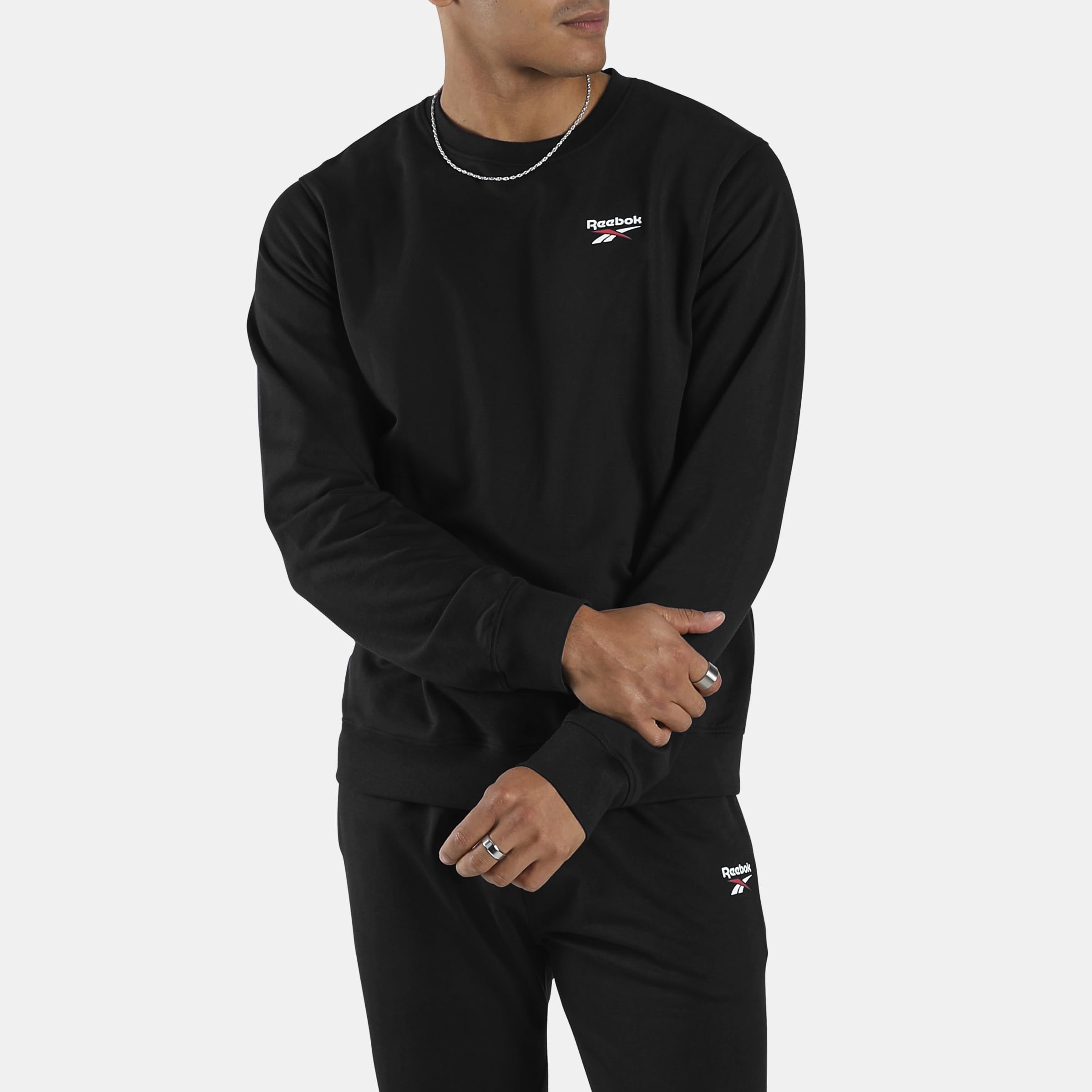 Reebok Herren Id Small Logo Crew Sweatshirt Sweatshirt