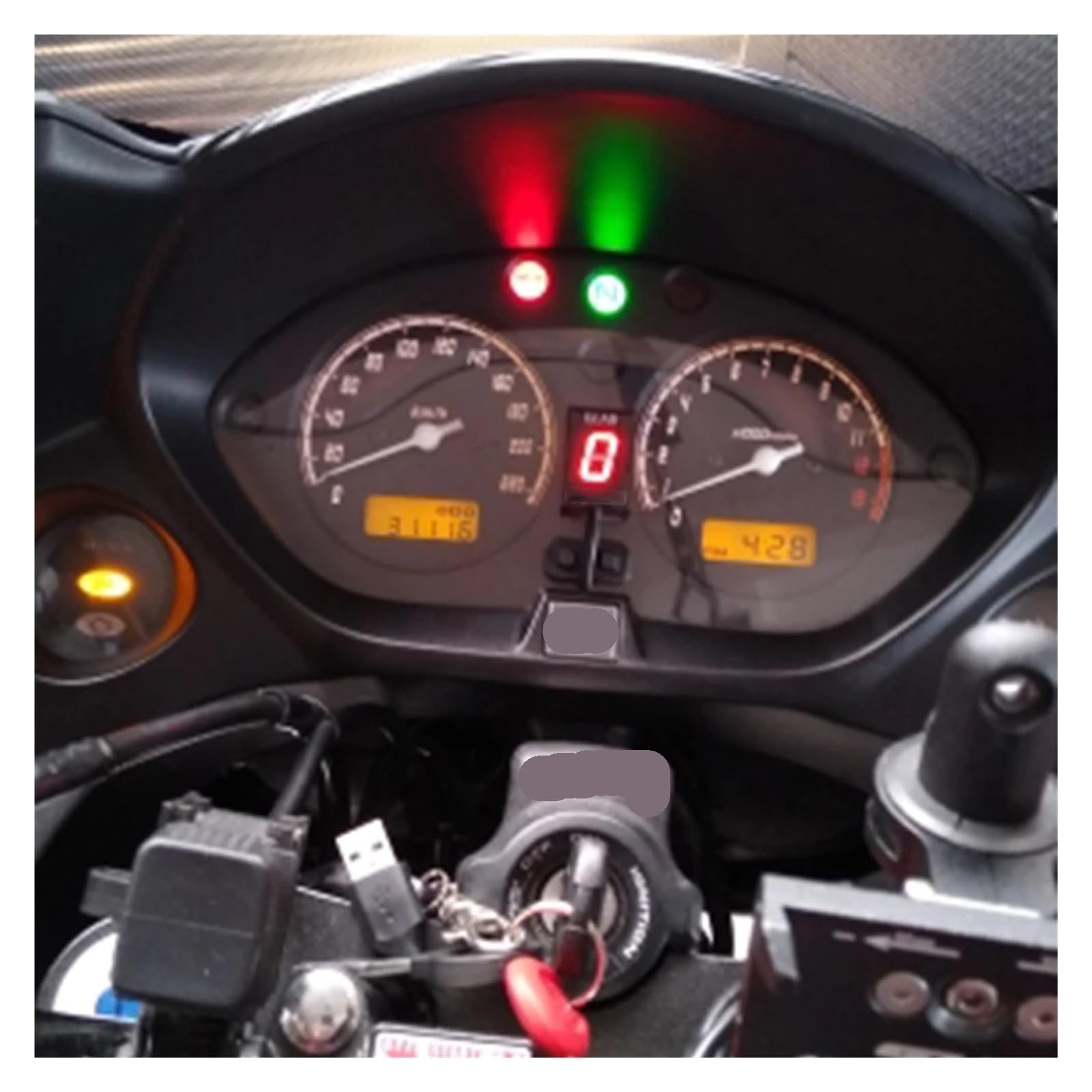 Ganganzeige Für Motorräder (für NC700S, NC700X, NC750S, NC750X, NC700, NC750, NC 700, 750 X, S 750X, 700X, VFR800, XL700V)(Style E)