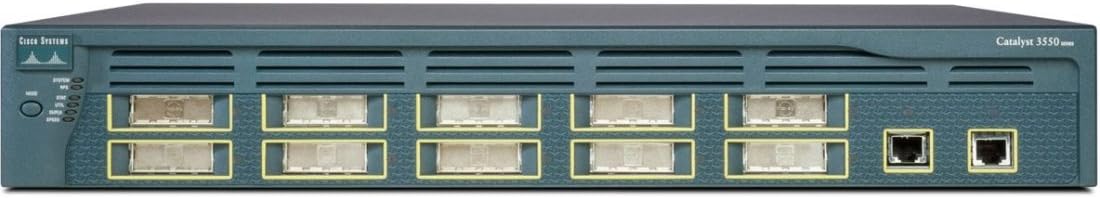 Cisco WS-C3550-12G 10x 1000BASE-X GBIC Catalyst Switch w/2 10/100/1000BASE-T Ports