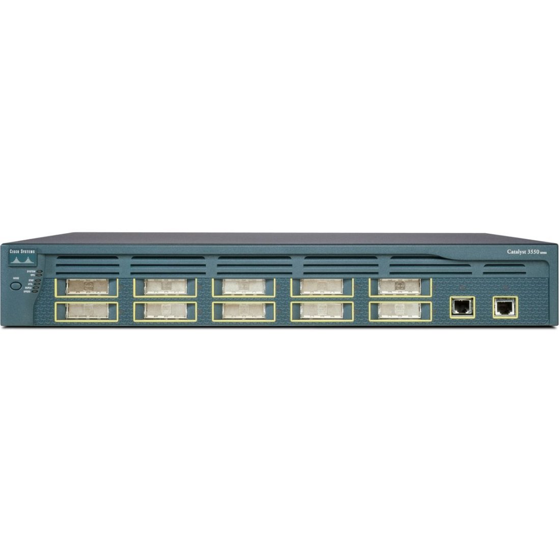 Cisco WS-C3550-12G 10x 1000BASE-X GBIC Catalyst Switch w/2 10/100/1000BASE-T Ports