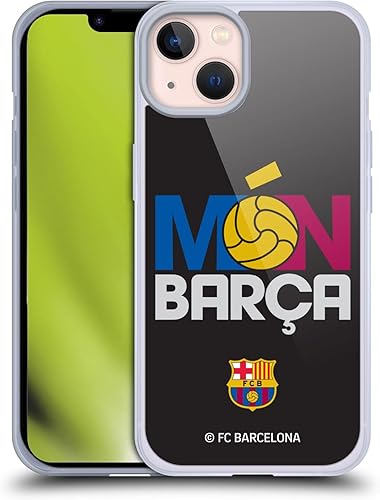 Head Case Designs Funda de gel suave con licencia oficial del FC Barcelona Mon Barca Campions compatible con Apple iPhone 13