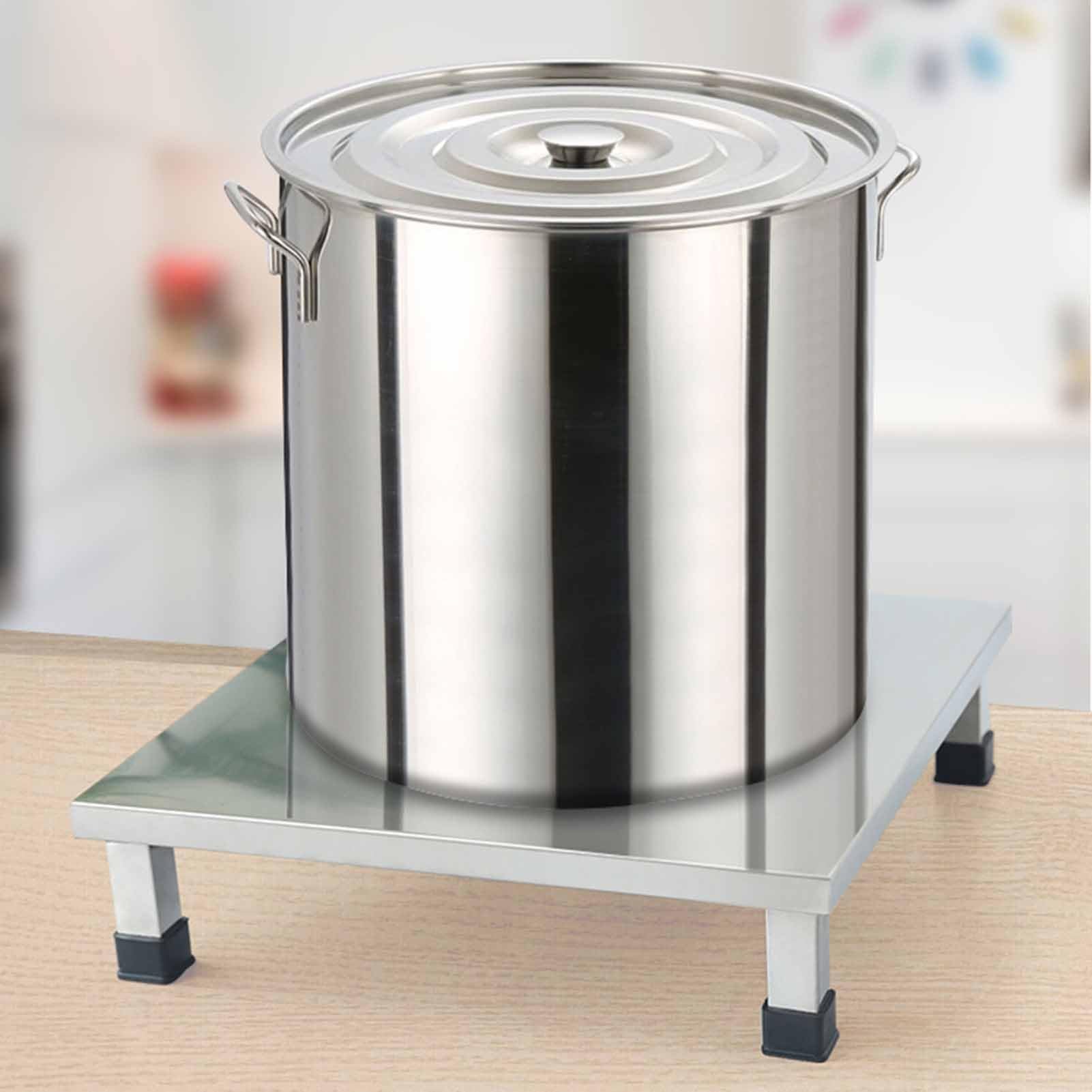 inless Steel 20 cm ciężkie futrzane podnóżki do pralki, lodówki, suszarki, 250 kg pojemności Sto podkładki na półki (45 x 45 x 20 cm) – podnieś i zwiększ swoją przestrzeń