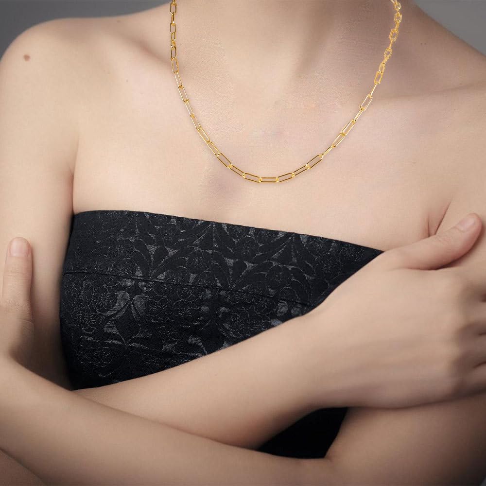 Catene d'oro per la creazione di gioielli, catene per gioielli sfuse placcate in oro set di gioielli accessori per collane fai da te