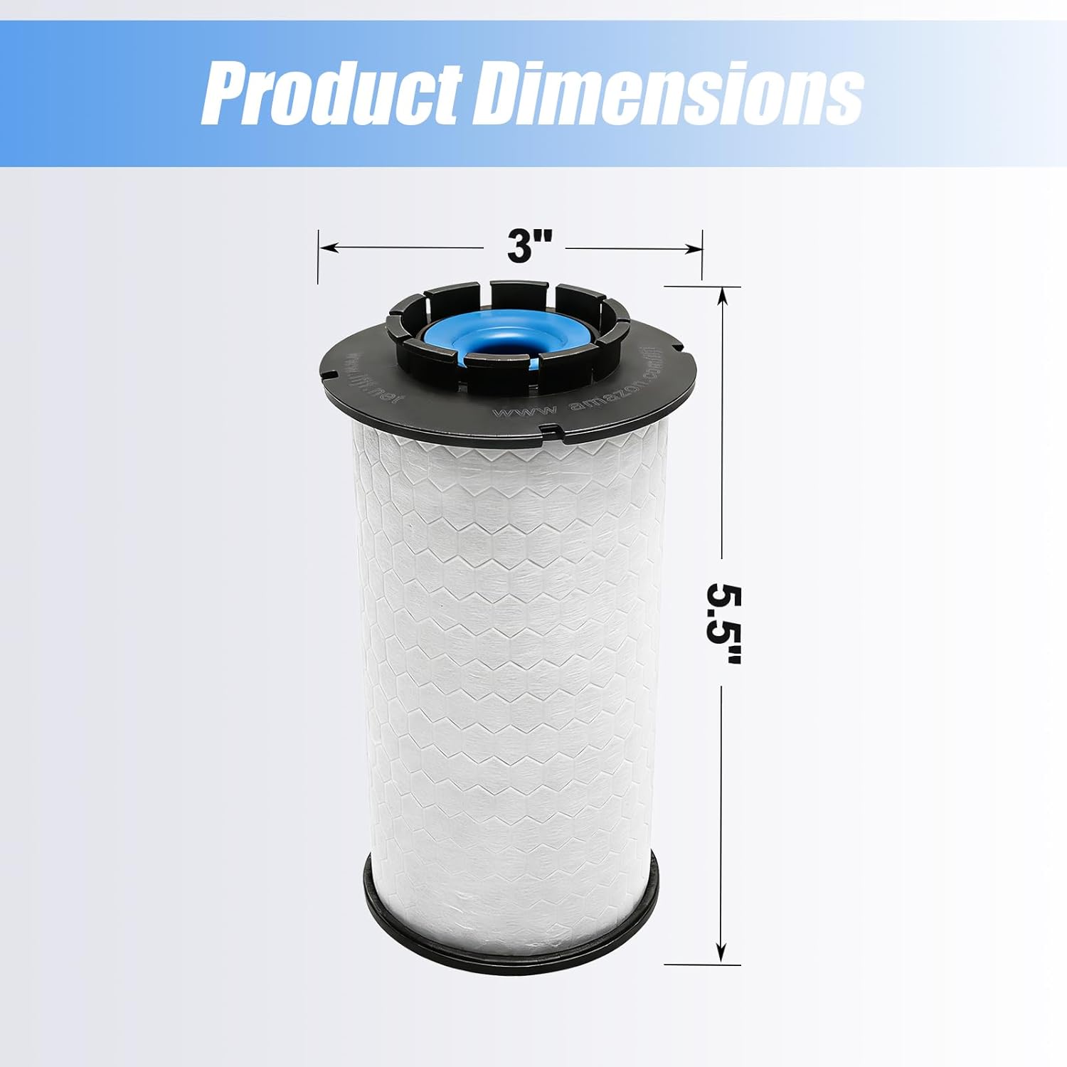 iFJF 68235275AA Fuel Filter Element Replacement for Ram 1500 3.0L V6 2014-2019 Ecodiesel Engine 10 Micron Replaces WF10245 CS11997(Set of 3)