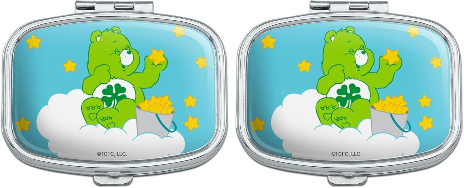Care Bears Good Luck Bear Rectangle Pill Case Trinket Gift Box (Pack of 2)