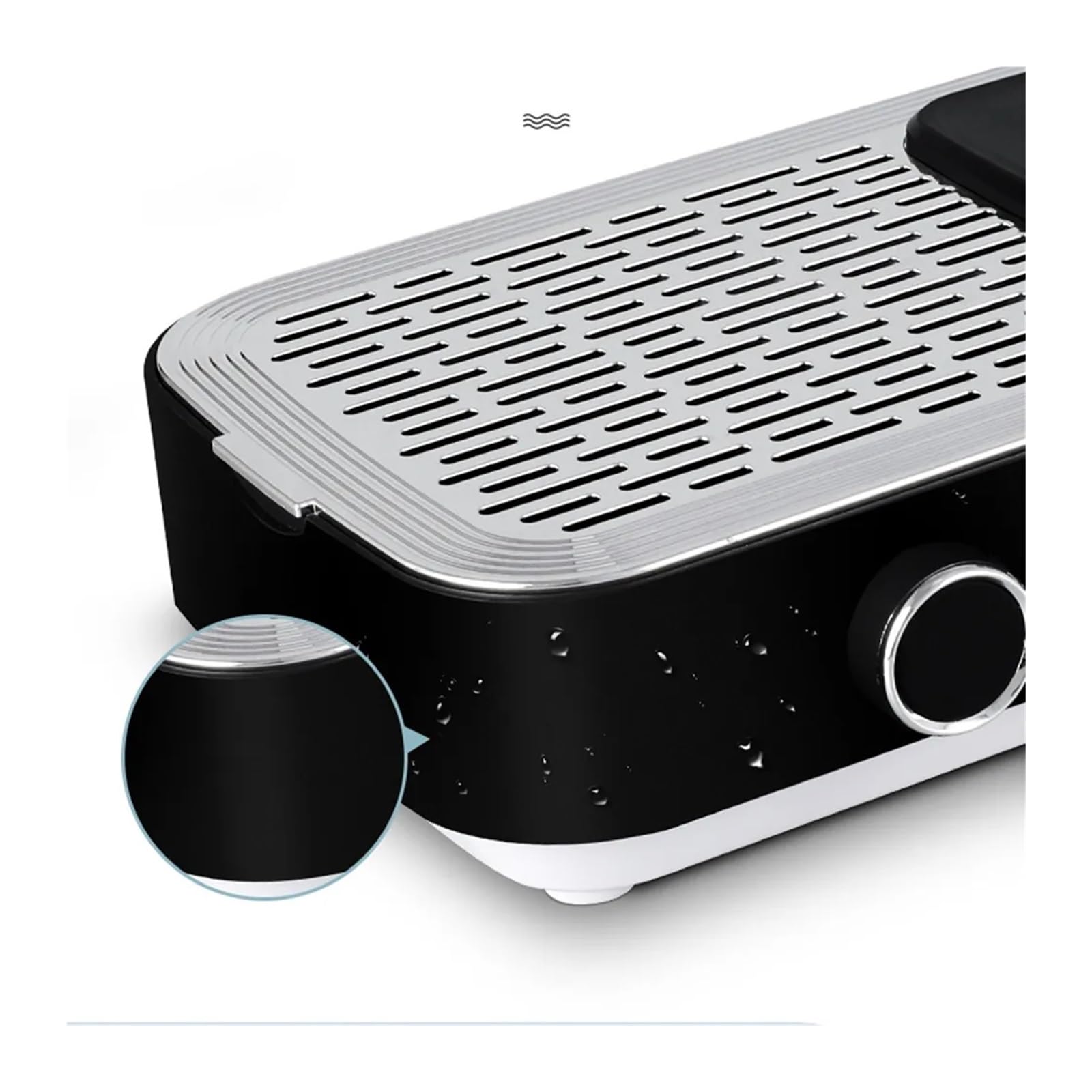 Aspiratore Unghie, 80W Potente Forte Aspirazione Senza Fili Collettore di Polveri Del Chiodo Aspirapolvere Ricaricabile 4500RPM Ventilatore Strumenti for Saloni di Unghie for La Pulizia(Noir)