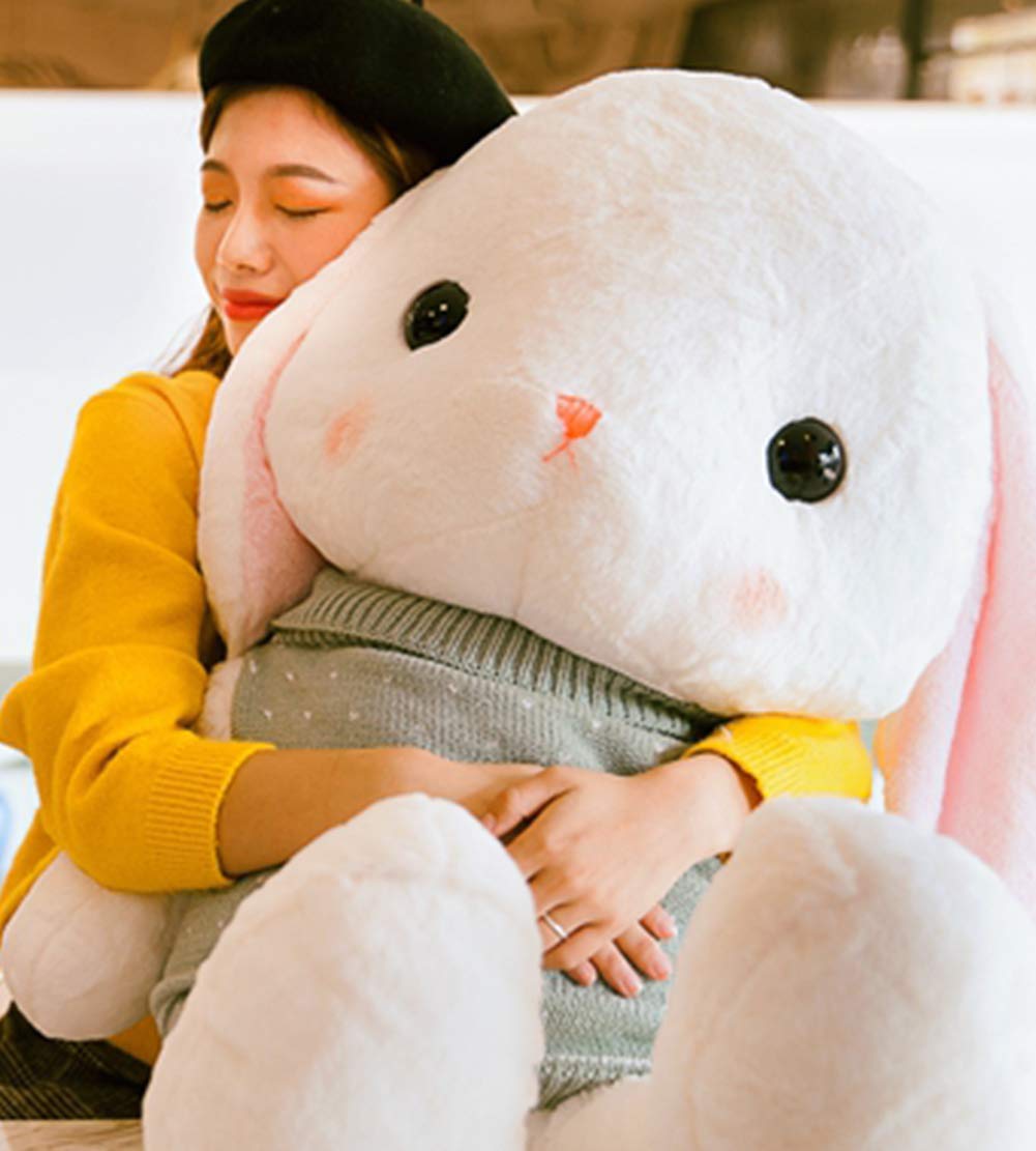 うさぎ耳付きぬいぐるみ人形 Amazon.co.jp: [エージョン] うさぎぬいぐるみ垂れ耳うさぎぼろ めに寝