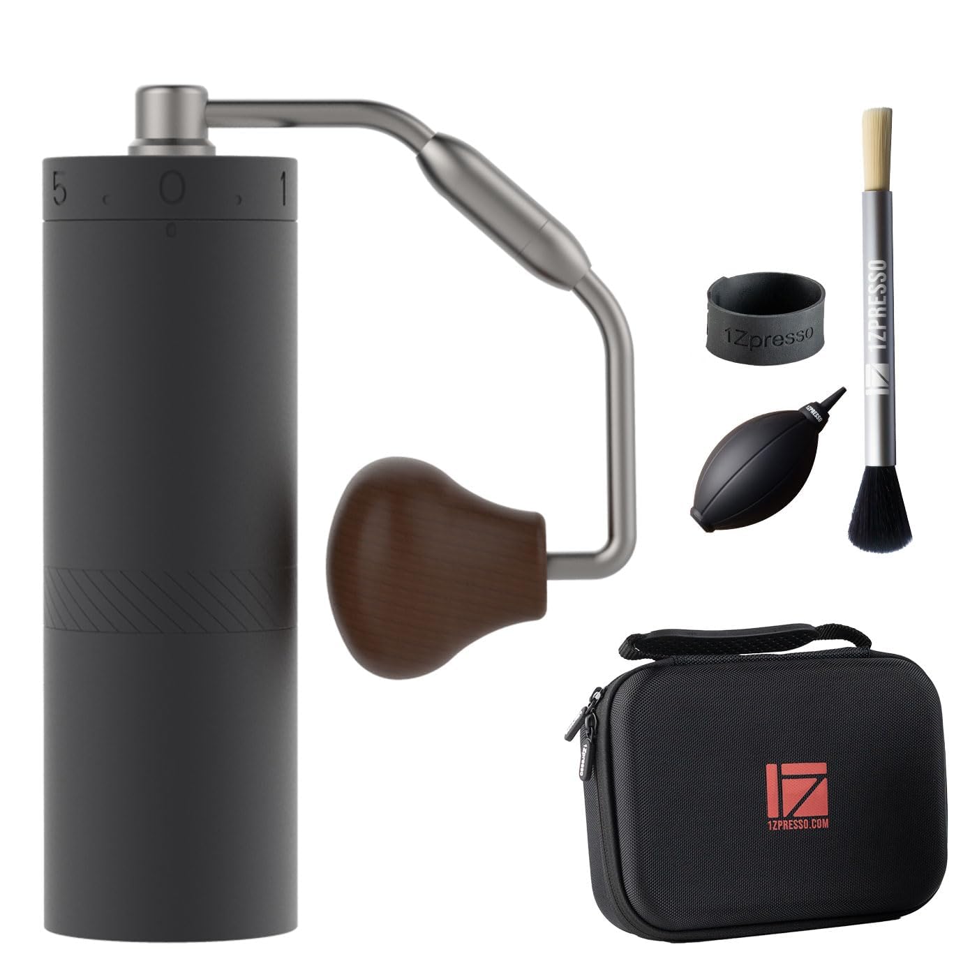 1Zpresso X-Ultra Manual Coffee Grinder-Midnight Black, Well-Built Sturdy Metal Body, Assembly Stainless Steel Burr