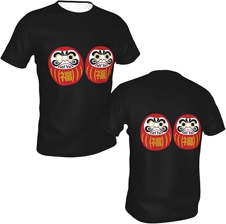 Amazon.co.jp: [Outfly] Tシャツ 和柄 達磨 ダルマ だるま 健康