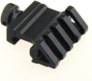 Weaver Picatinny Style 45 Degree 4 Slots Offset Angle Rail Mount, Flashlight, Sight, RED Laser - TACFUN