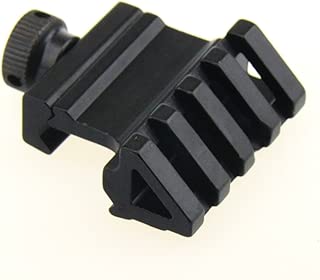 TACFUN Picatinny Style 45 Degree 4 Slots Offset Angle Rail Mount for Flashlight, Sight, RED Laser - coolthings.us