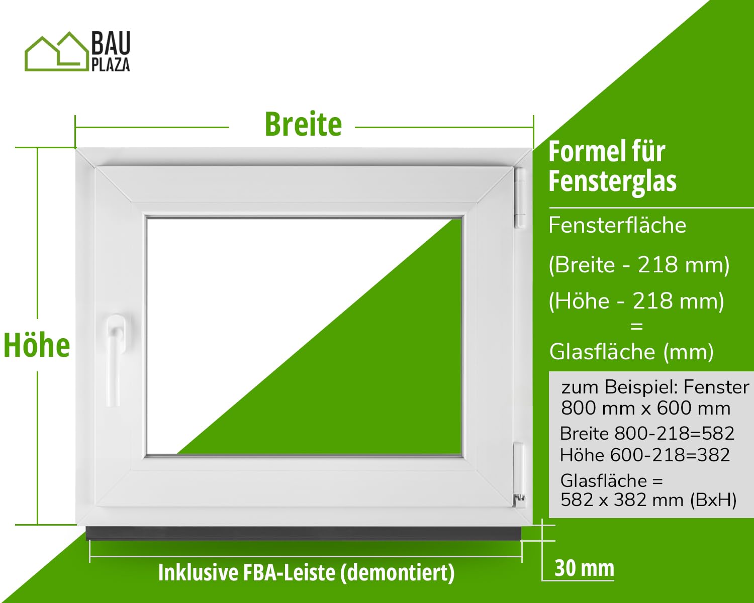 Finestra In PVC Bianco BauPLAZA 55x40 Cm - Vetrocamera, Apertura Girevole, Isolamento Termico E Acustico - Foto 8