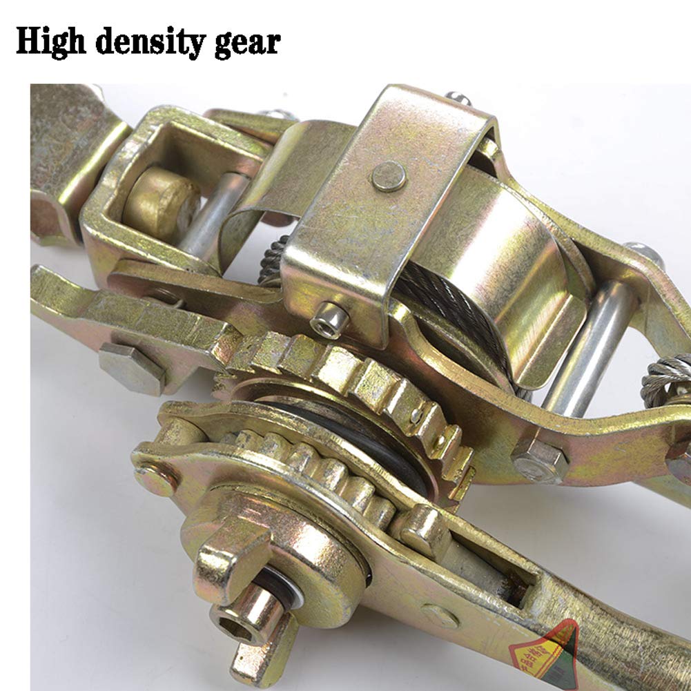 Questo verricello Manuale a cricchetto con Ingranaggi, Portatile, con Leva del Freno e Potenza di Sollevamento, ha Una capacità di 2T/3T/4T.
