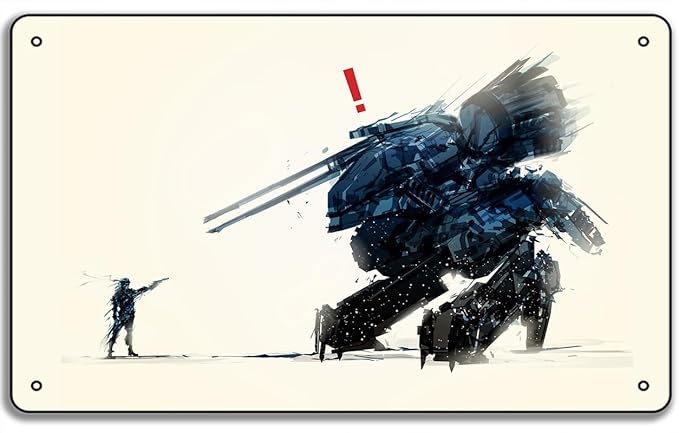 OPINIÓN: Kojima Traicionó el Movimiento y Debemos Dejar de Idealizarlo 7 61jZAShl9EL. AC SX679 Metal Gear Solid Video Game Wall Art Gift, Metal Tin Sign 8x12 Inch