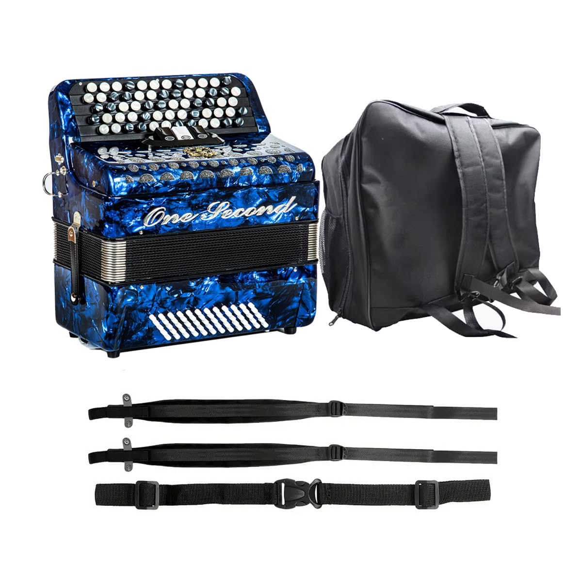 Amazon.com: ONESECOND Bayan Accordion B System, 60 Bass 62 Key