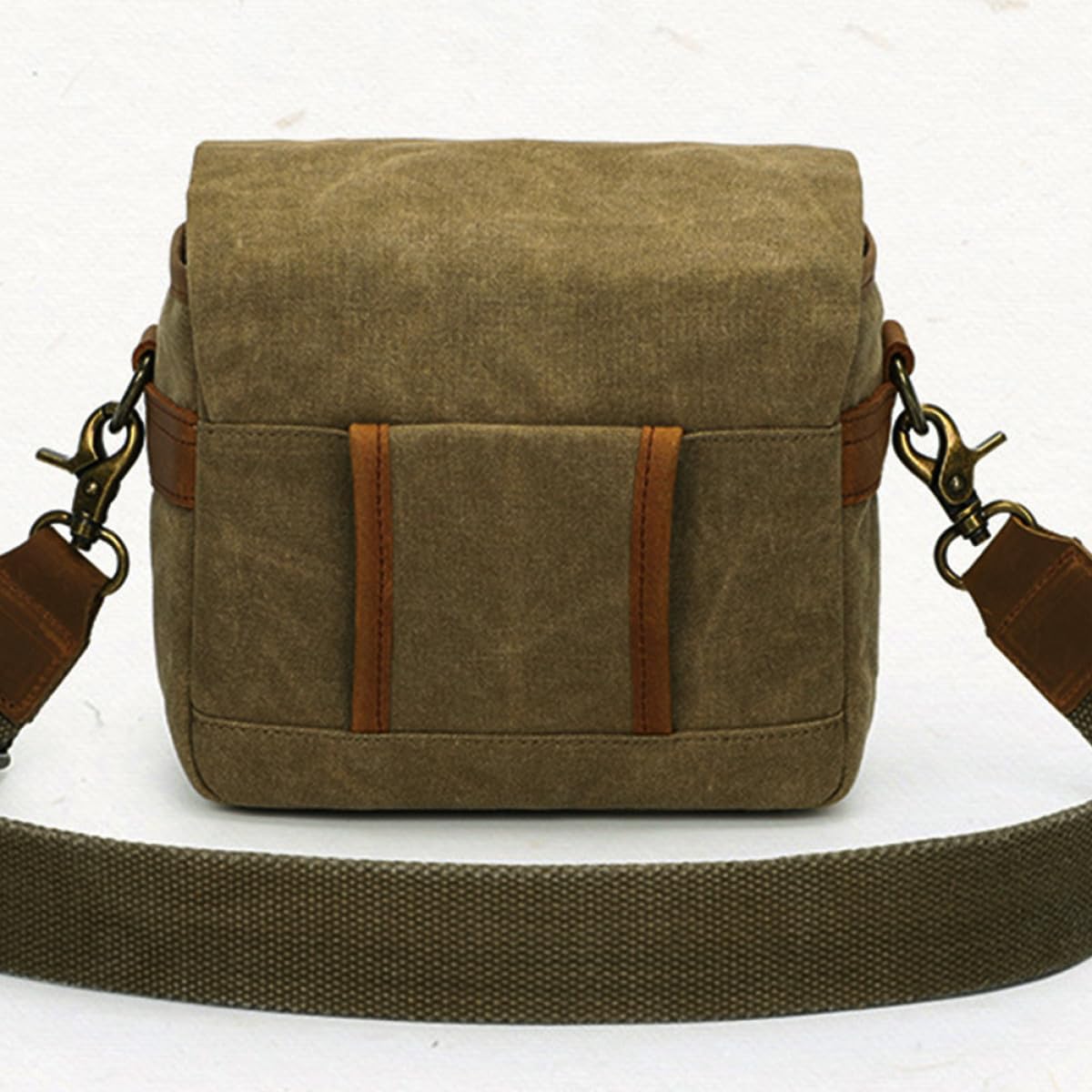Bolsa Portátil para Cámara de Lona Correa Ajustable y Compartimentos
