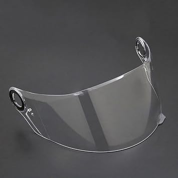 Motorcycle Helmet Shield for LS2 FF358/396, Face Shield Replacement Accessories Helmet Visor, Anti Scratch Colored Motorcycle Helmet Lenses,F Transparent