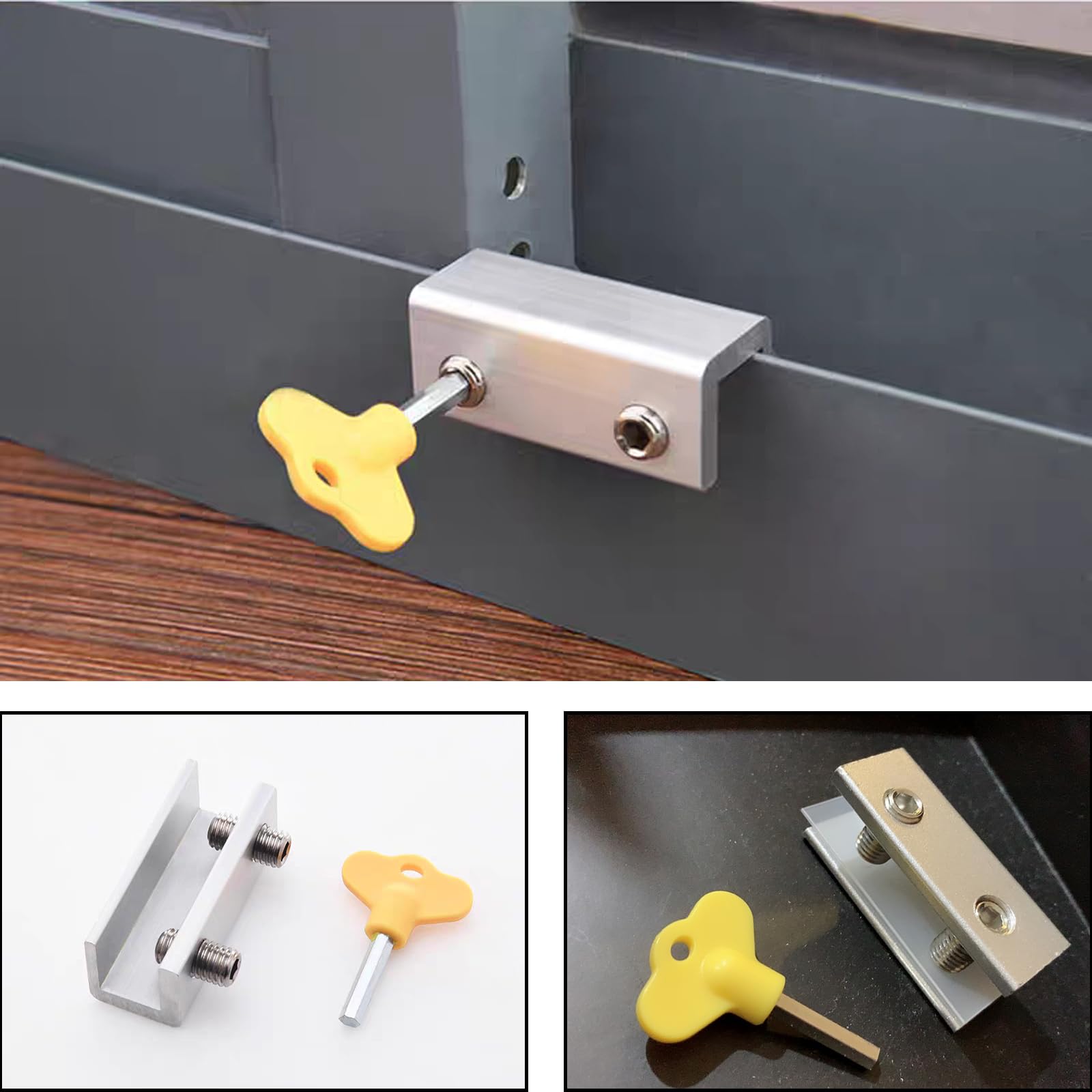 BNXTF - Serratura Per Porta Scorrevole, In Acciaio Inox, Per Porta Del Bagno, Per Porte Di Soppalco, Per Serramenti E Finestre, Per Animali Domestici (dimensioni: 50 Mm - Foto 6