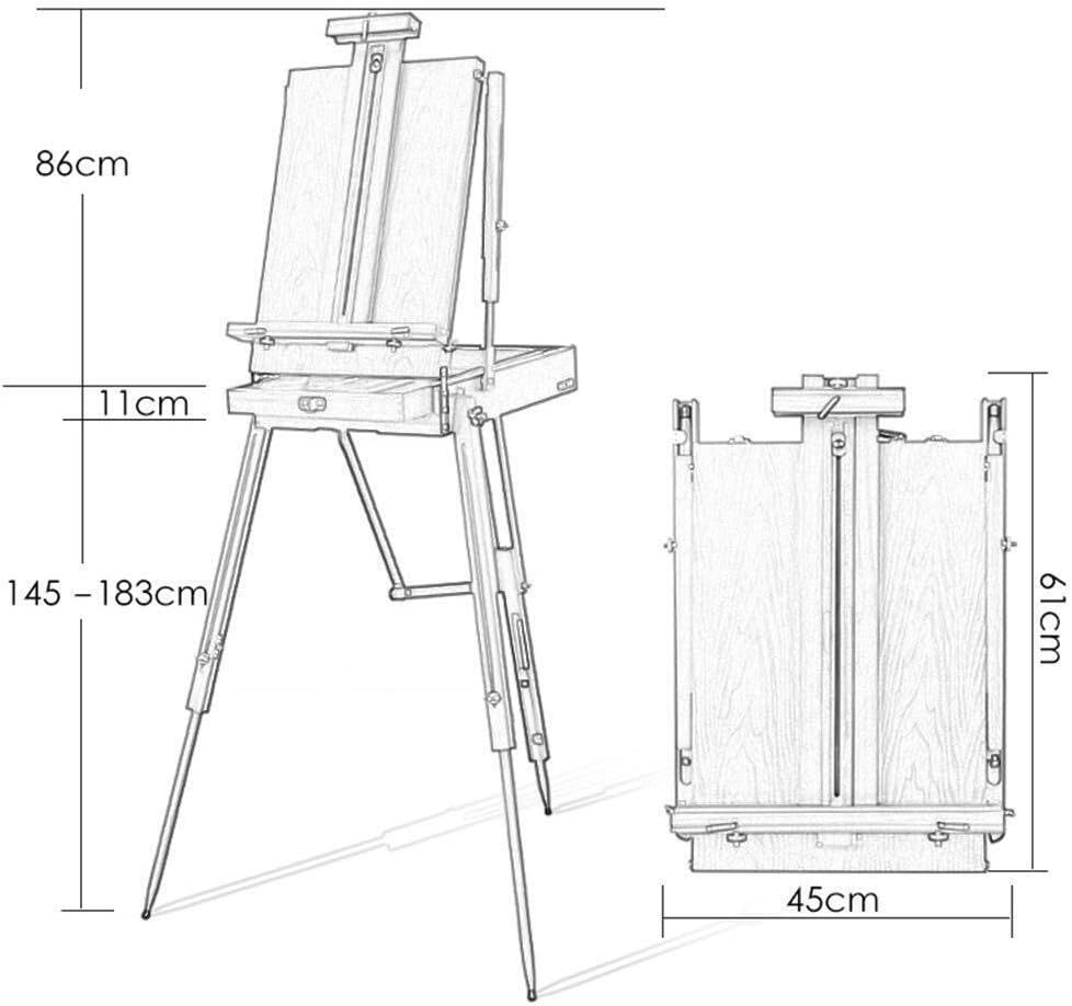 Easel En Art Oil Ing Box Toolbox Promotional Advertisements Solid Bracket Exhibitions Applicable Occasion Solid + Metal Artists Craft Box,