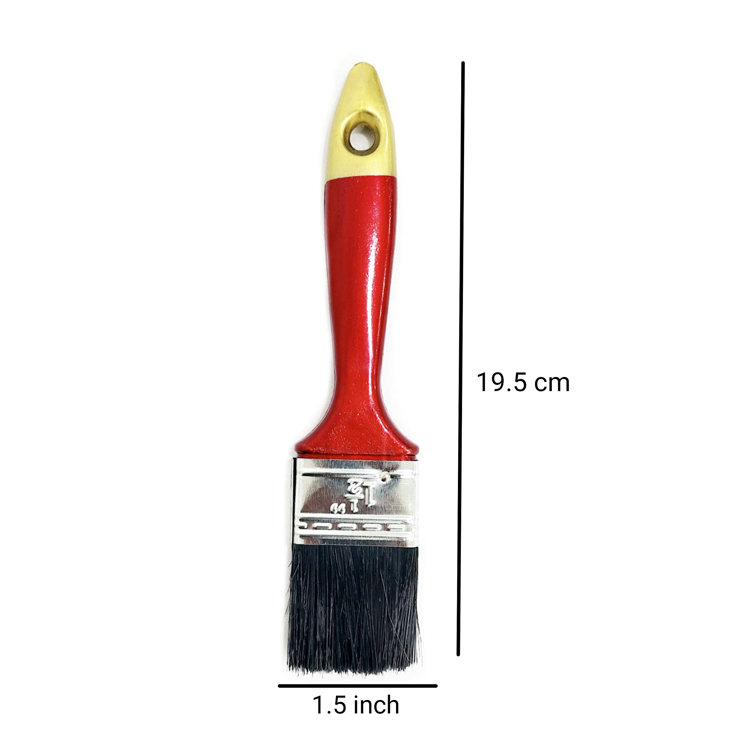 DARIT 1.5" 6PCS Artist Paint Brush Wash Brushes Gesso, Varnishes, Acrylic Painting, Watercolour, Wood, Wall, Furniture-Brush (1.5", 6) 1