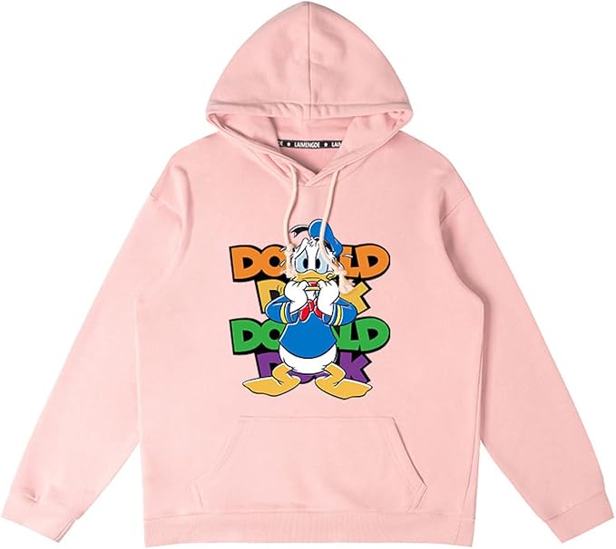 Amazon Co Jp ドナルドダック パーカー メンズ プルオーバー 大きいサイズ スウェット レディース トレーナー 長袖 フード付き おしゃれ 男女兼用 プリントパーカー 春秋服3xl 服 ファッション小物