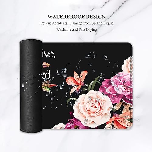 Miniatura 5 de Juego de reposamuñecas para teclado y mouse para juegos, alfombrilla de mouse grande XXL + reposamuñecas ergonómico de espuma viscoelástica, para