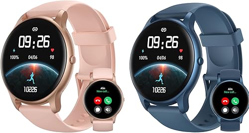 Parsonver Reloj inteligente (respuestahacer llamadas), 1.32 pulgadas HD pantalla táctil completa color reloj rastreador de fitness, paquete PS01G