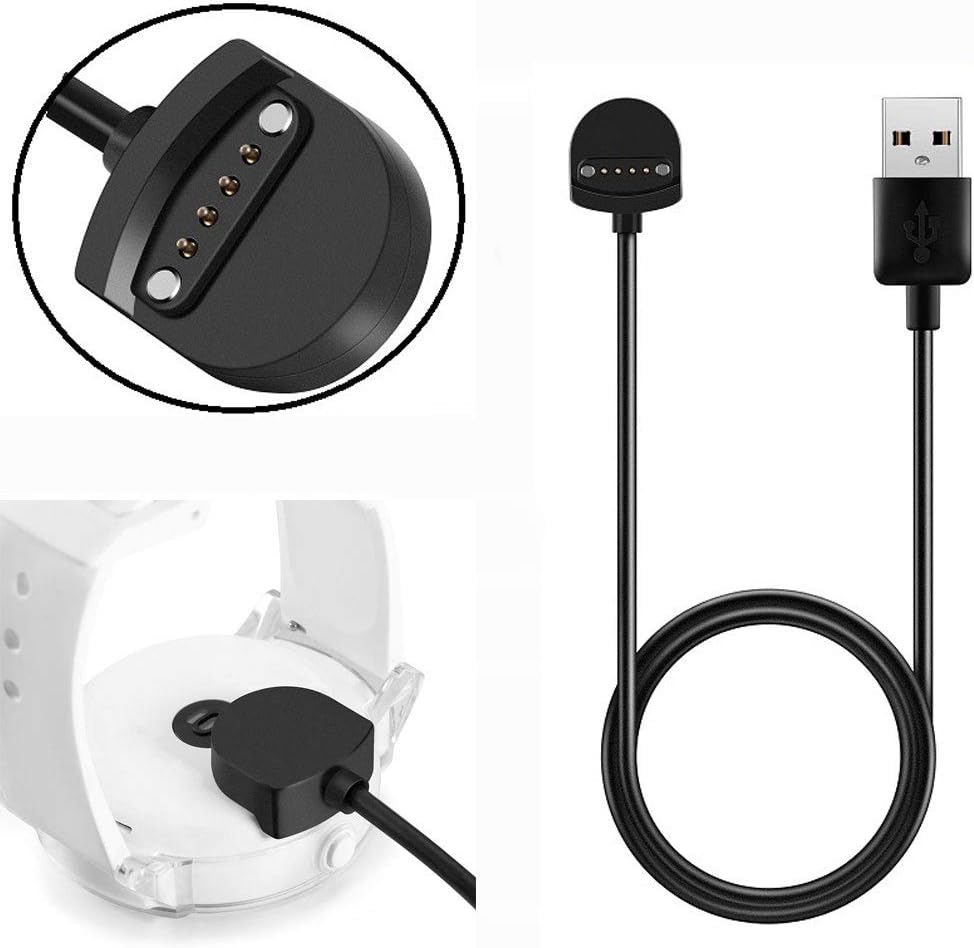 yanbirdfx Universal Replacement Smartwatch Charging Cable Charger Adapter for Ticwatch S E