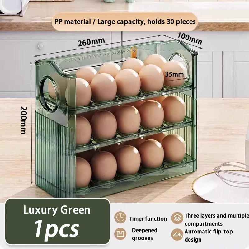 Caja para huevos de cocina multicapa: máxima calidad en tu nevera 2
