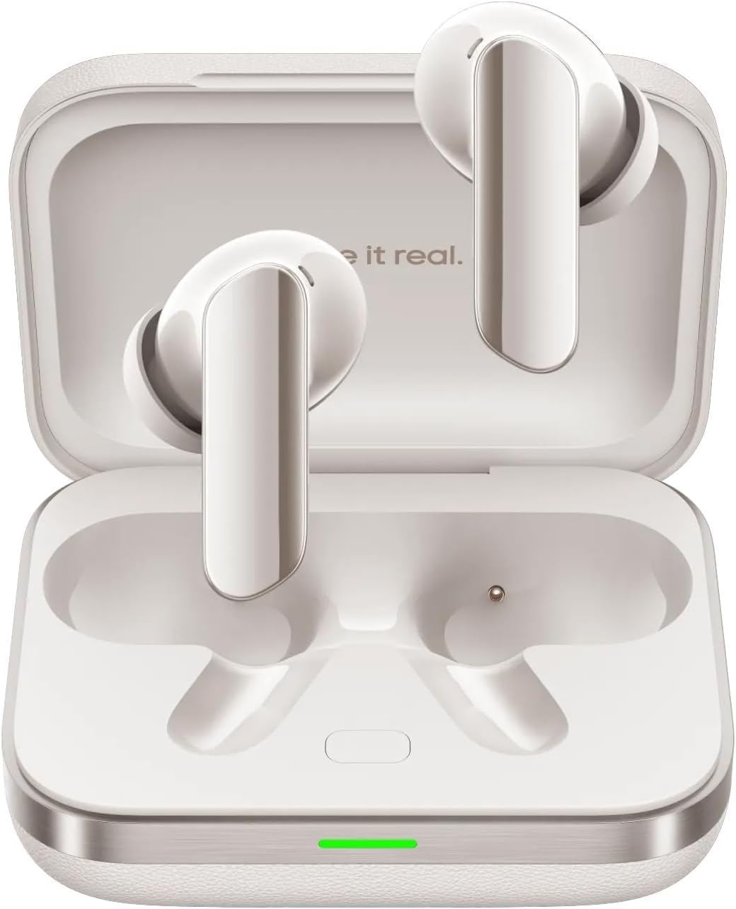realme Buds Air 7 Pro True Wireless in-Ear Bluetooth Headphones | Bluetooth 5.4 SBC/AAC/LHDC, 53dB ANC, 48h d’écoute, 3-Mic ENC, Pilote 11+6mm, IP55, White