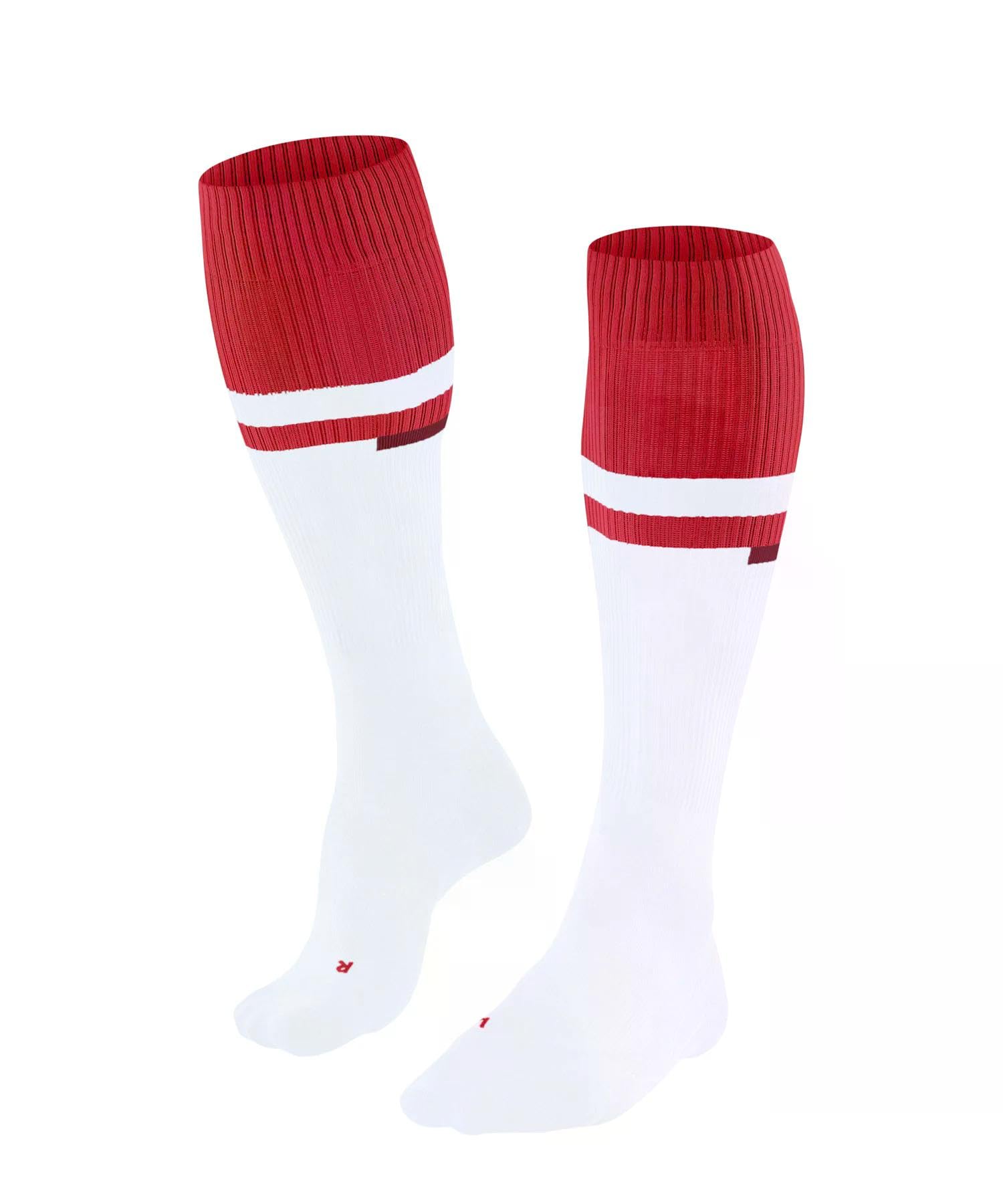 FALKE Mężczyźni Skarpety do biegania RU Compression Energy M Kh materiał funkcyjny kompresyjne 1 Para, Biały White 2008 - Obwód łydki W2, 39-42 W2