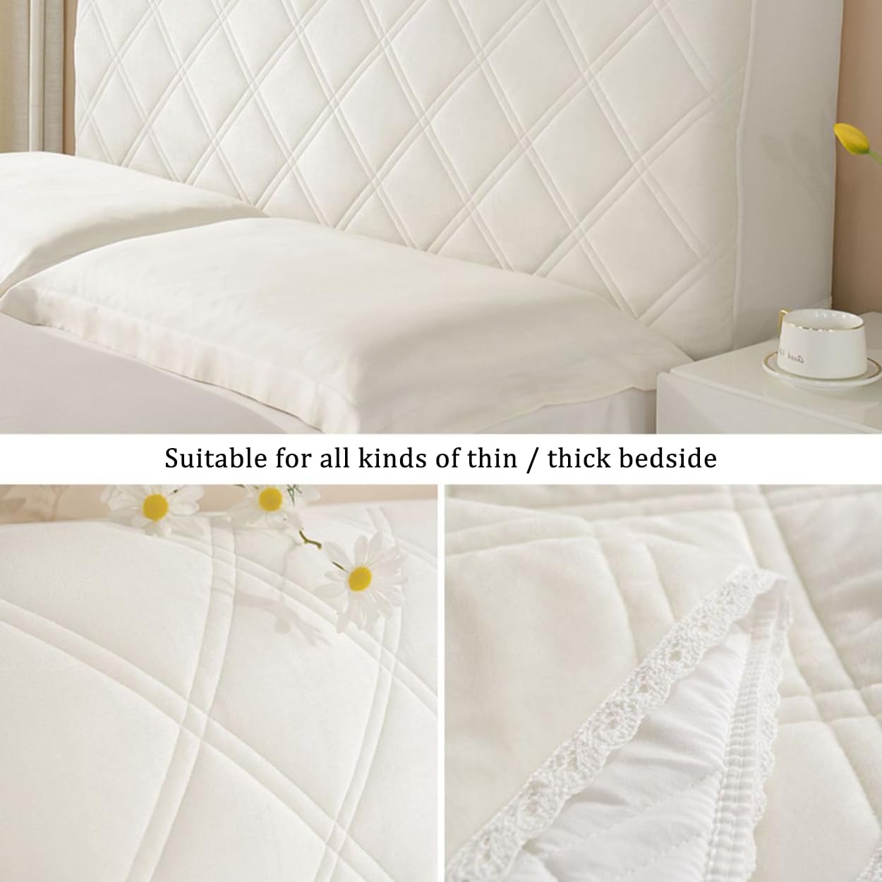 Bettkopfteil Bezug - Waschbarer Schonbezug Aus Samt Bis 200cm