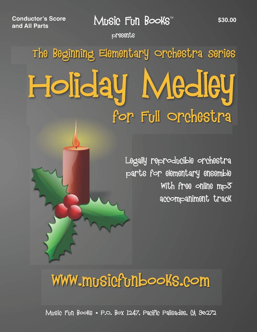 Holiday Medley: Legally reproducible orchestra parts for elementary ensemble with free online mp3 accompaniment track (Beginning Elementary Full Orchestra Series)
