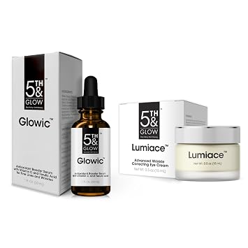 Glowic and Lumiace Bundle - Fine Lines - Brightening Serum and Cream