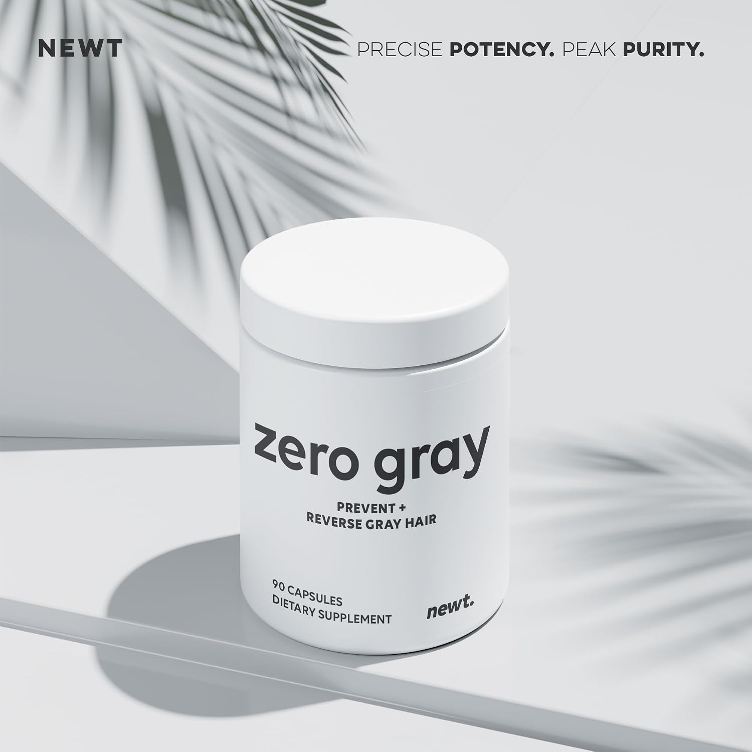 ZERO GRAY™ Anti Grey Hair Supplements to Reverse Gray Hair Permanently Fast | Restore Natural Color & Prevent Grey Hair Growth | Biotin, Vitamins, Catalase Supplement Men & Women | 90 Capsules