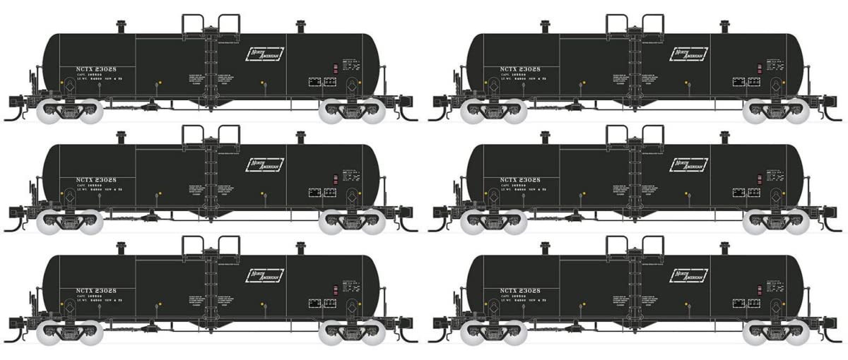 Rapido RAP535007 No.1 NCTX Procor Tank - N Scale - Pack of 2