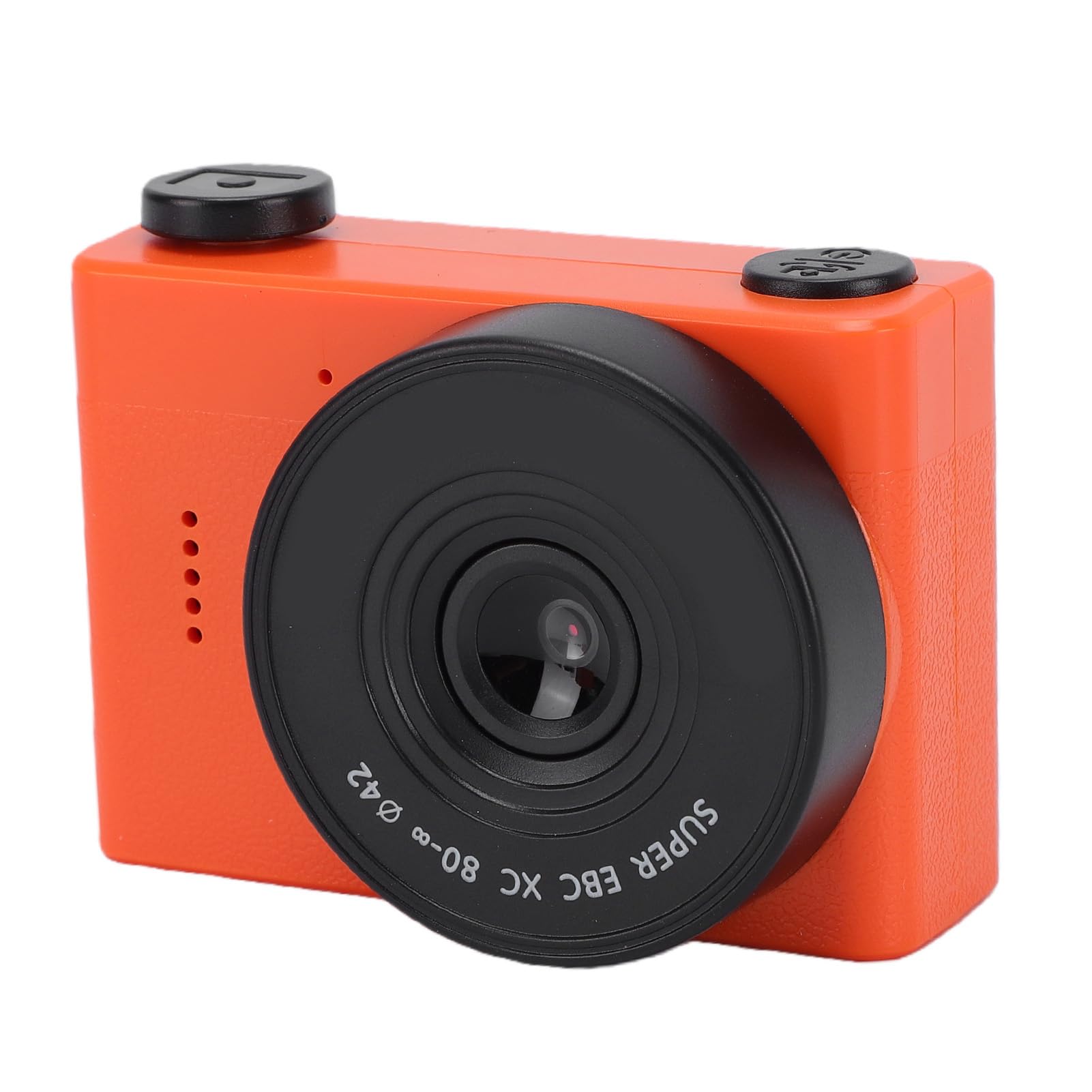 Mini Digital Camera, 1.54 Inch Screen 120 Wide Angle 2MP Autofocus Retro Keychain Camere Video Recorder Front Rear Dual Lens Multiple Filters for Travel Vlog (Orange)-image-46