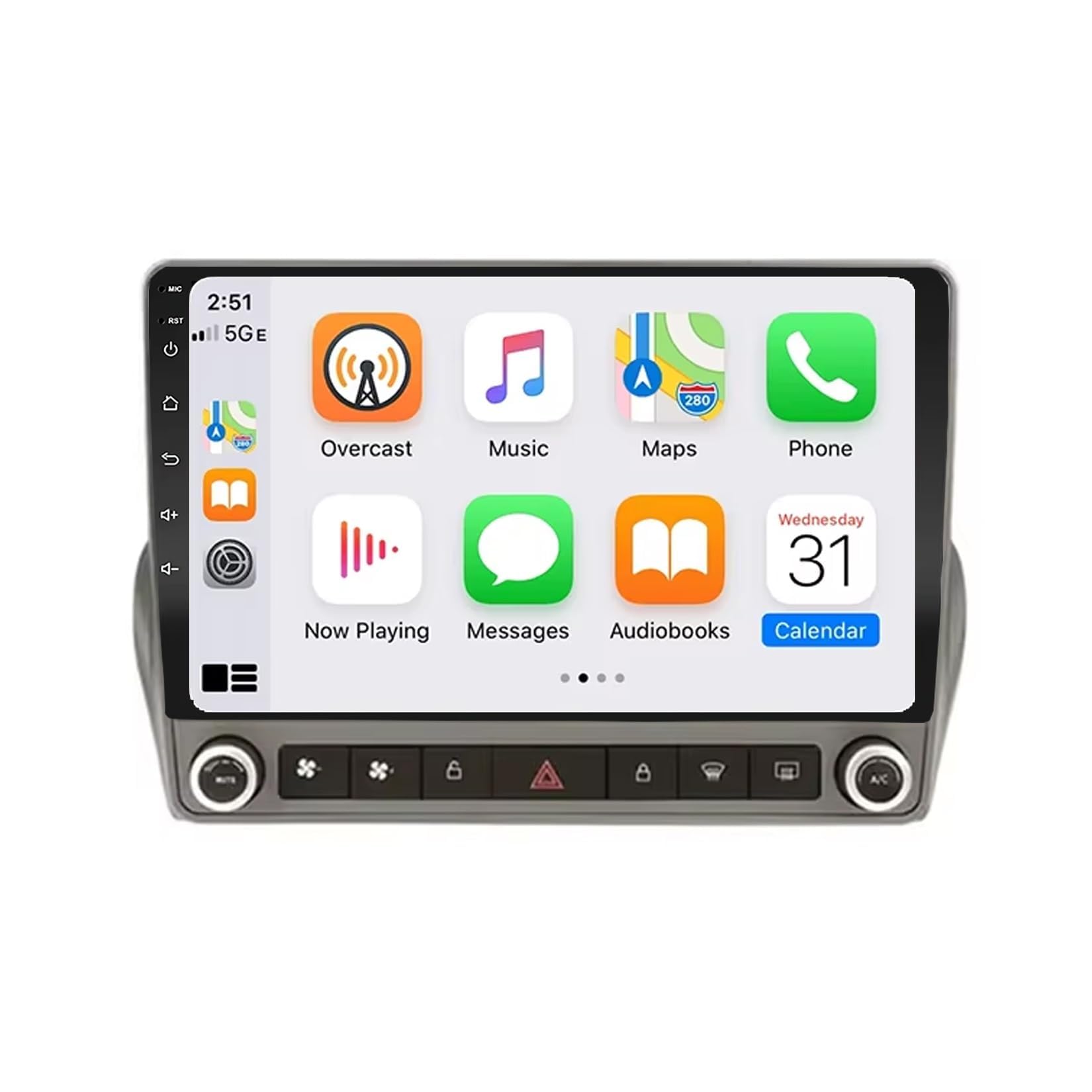 BCBSYCJP Car Radio with Wireless CarPlay Android Auto for Chevrolet Camaro 2008-2015 9 Inch Stereo Mirror Link Bluetooth with Android Auto Carplay Wireless WIFI FM GPS,8 Core 4+64G
