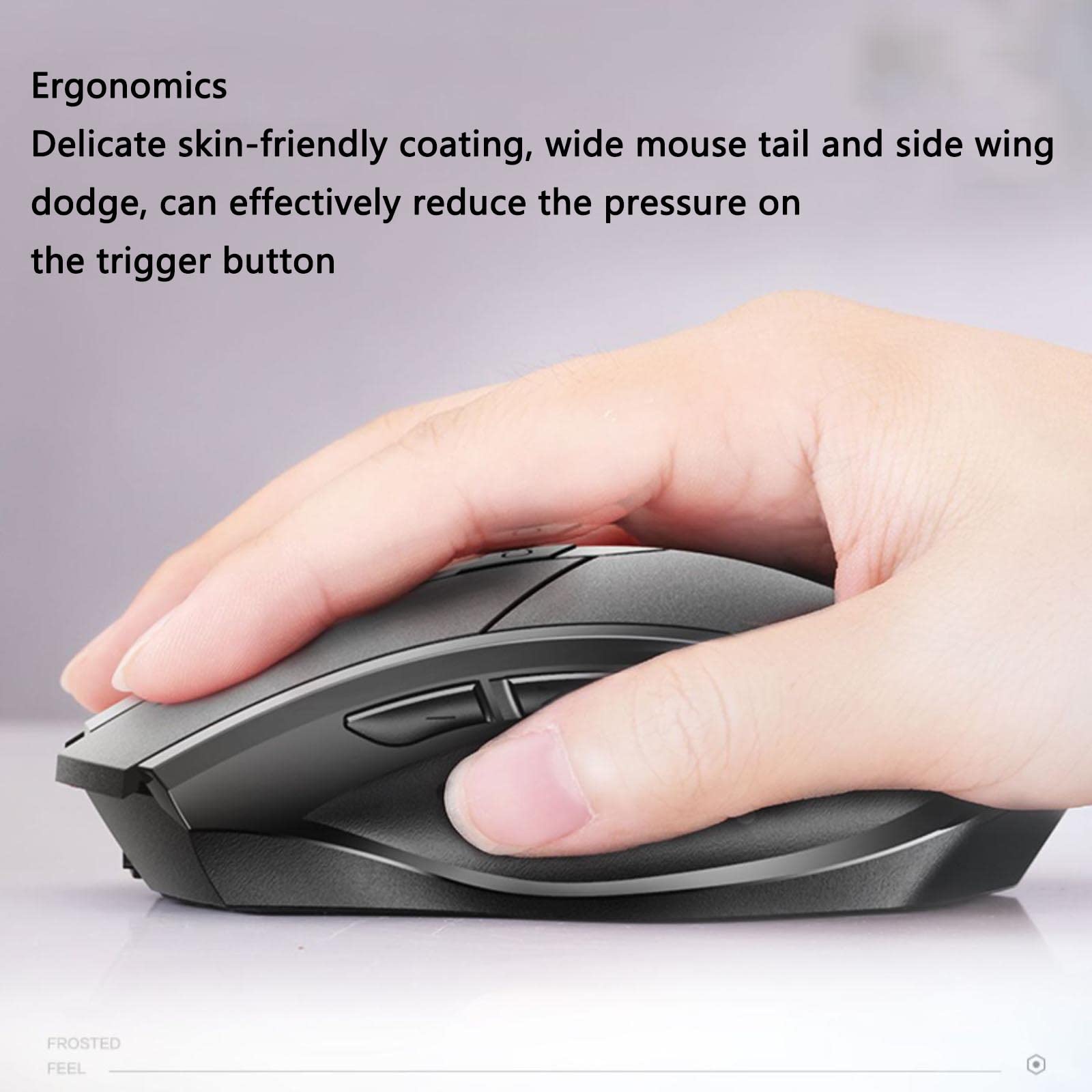 Mysz Mysz bezprzewodowa Mysz komputerowa do gier na laptopach Bluetooth Możliwość ładowania Ergonomiczna mysz Urządzenie wskazujące Fotoelektryczny tryb potrójny Możliwość ładowania 2,4 GHz USB Plug a