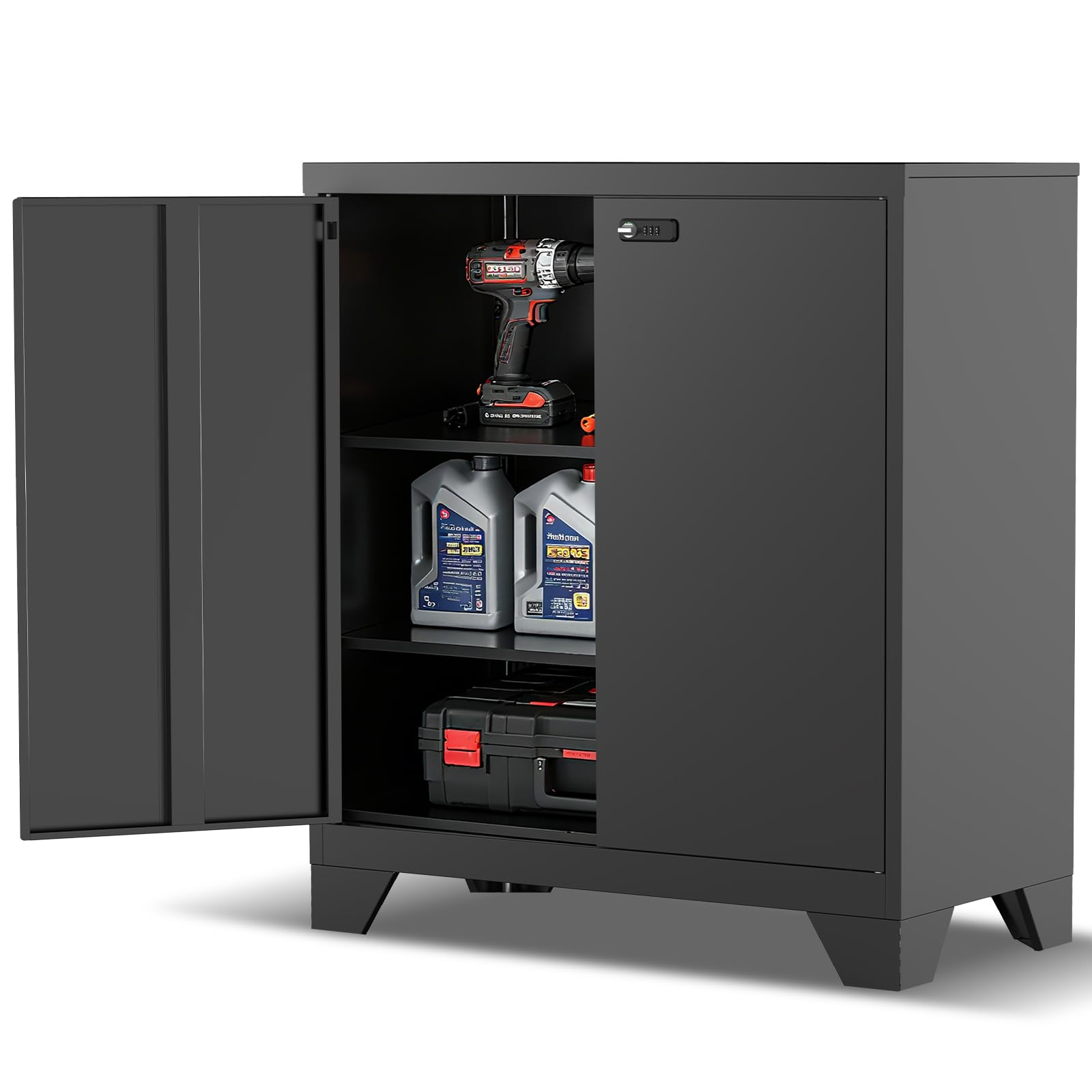 Aktenschrank, Abschließbarer Metallschrank