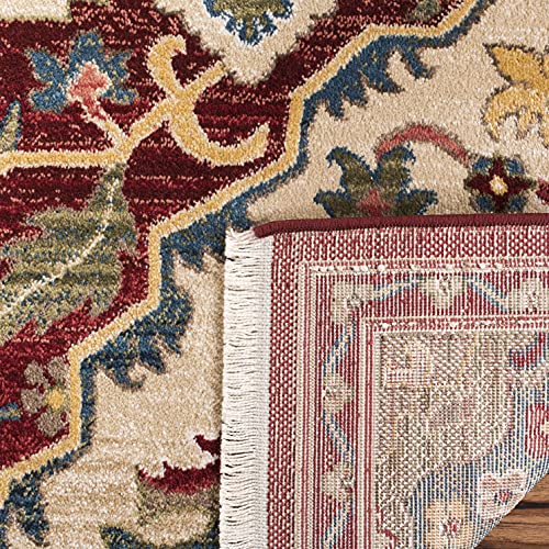 Tapete corredor SAFAVIEH 76x305 cm rojo y beige miniatura 4