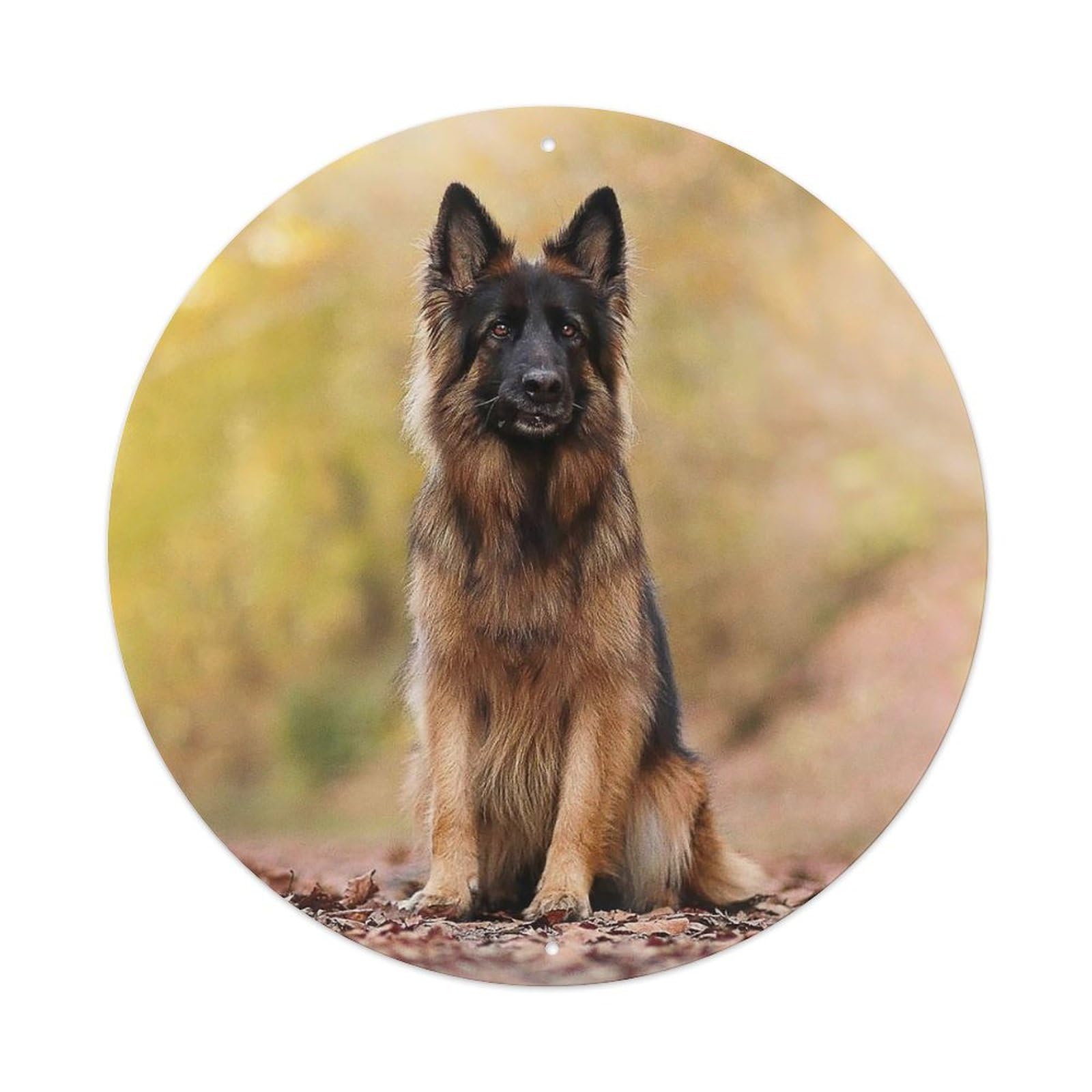German Shepherd Dog Pet Portrait Classic Animal Metal Tin Sign