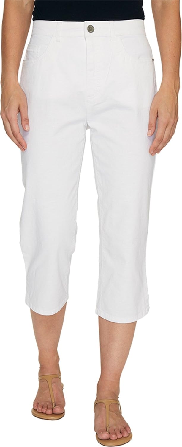 FDJ French Dressing Jeans Womens Sedona Peggy Capris in White at Amazon